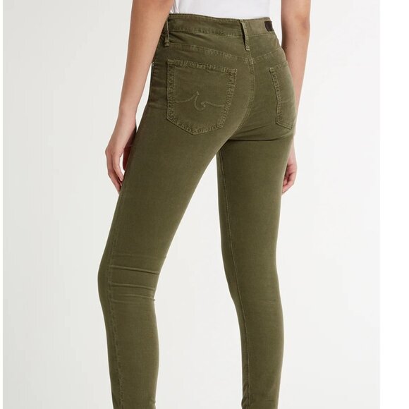 NWT Ag Adriano Goldschmied Farrah Skinny High Rise Tan Corduroy Pants Women 26 - Picture 3 of 11